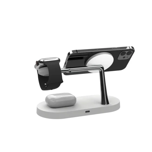 Tech-Protect A14 3 az 1-ben vezeték nélküli töltőállomás MagSafe kompatibilis fehér - 11