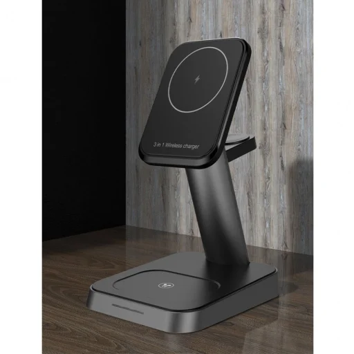 Tech-Protect W68 3 az 1-ben vezeték nélküli töltőállomás MagSafe kompatibilis fekete - 3