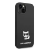 iPhone 14 Plus Karl Lagerfeld Choupette szilikon tok fekete (KLHCP14MSLCTBK) thumbnail