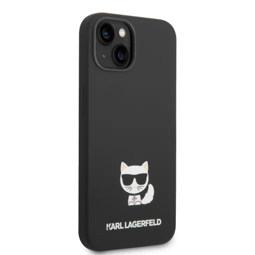 iPhone 14 Plus Karl Lagerfeld Choupette szilikon tok fekete (KLHCP14MSLCTBK) - 5