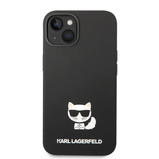iPhone 14 Plus Karl Lagerfeld Choupette szilikon tok fekete (KLHCP14MSLCTBK) - 6