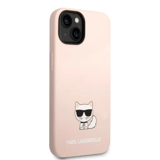 iPhone 14 Plus Karl Lagerfeld Choupette szilikon tok rózsaszín (KLHCP14MSLCTPI) - 4