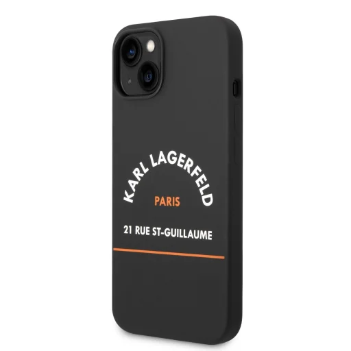 iPhone 14 Plus Karl Lagerfeld Rue St Gullaume tok fekete (KLHCP14MSRSGHLK) - 1