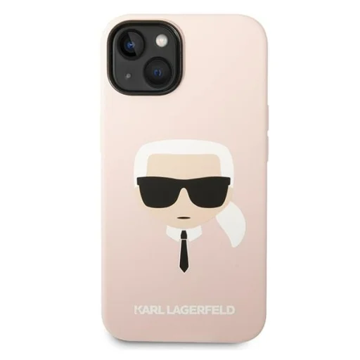 iPhone 14 Plus Karl Lagerfeld Karl`s Head szilikon tok rózsaszín (KLHCP14MSLKHLP) - 2