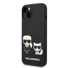 iPhone 14 Karl Lagerfeld  Karl és Choupette szilikon tok fekete (KLHCP14SSSKCK) thumbnail
