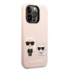 iPhone 14 Pro Karl Lagerfeld  Karl és Choupette szilikon tok rózsaszín (KLHCP14LSSKCI) thumbnail