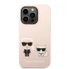 iPhone 14 Pro Karl Lagerfeld  Karl és Choupette szilikon tok rózsaszín (KLHCP14LSSKCI) thumbnail