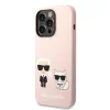 iPhone 14 Pro Karl Lagerfeld  Karl és Choupette szilikon tok rózsaszín (KLHCP14LSSKCI) thumbnail