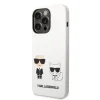 iPhone 14 Pro Max Karl Lagerfeld  Karl és Choupette szilikon tok fehér (KLHCP14XSSKCW) thumbnail