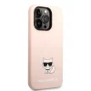 iPhone 14 Pro Karl Lagerfeld Choupette szilikon tok rózsaszín (KLHCP14LSLCTPI) - 2