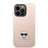 iPhone 14 Pro Karl Lagerfeld Choupette szilikon tok rózsaszín (KLHCP14LSLCTPI) - 3