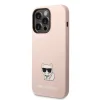 iPhone 14 Pro Karl Lagerfeld Choupette szilikon tok rózsaszín (KLHCP14LSLCTPI) - 1