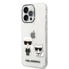 iPhone 14 Pro Karl Lagerfeld PC/TPU Ikonik Karl és Choupette tok átlátszó (KLHCP14LCKTR) thumbnail