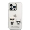iPhone 14 Pro Karl Lagerfeld PC/TPU Ikonik Karl és Choupette tok átlátszó (KLHCP14LCKTR) thumbnail