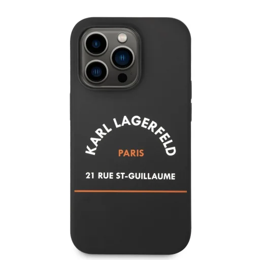 iPhone 14 Pro Karl Lagerfeld Rue St Gullaume tok fekete (KLHCP14LSRSGHLK) - 4