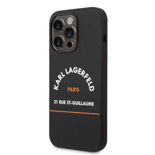 iPhone 14 Pro Karl Lagerfeld Rue St Gullaume tok fekete (KLHCP14LSRSGHLK) - 1