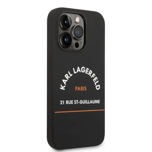 iPhone 14 Pro Karl Lagerfeld Rue St Gullaume tok fekete (KLHCP14LSRSGHLK) - 3