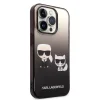 iPhone 14 Pro Max Karl Lagerfeld Gradient Karl és Choupette tok fekete (KLHCP14XTGKCK) thumbnail