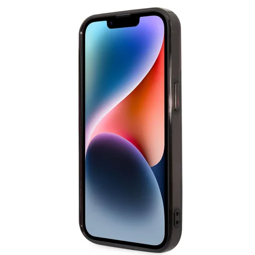 iPhone 14 Pro Max Karl Lagerfeld Gradient Karl és Choupette tok fekete (KLHCP14XTGKCK) - 2