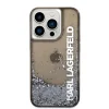 iPhone 14 Pro Max Karl Lagerfeld Translucent Liquid Glitter tok fekete (KLHCP14XLCKVK) thumbnail