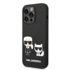 iPhone 14 Pro Max Karl Lagerfeld  Karl és Choupette szilikon tok fekete (KLHCP14XSSKCK) thumbnail