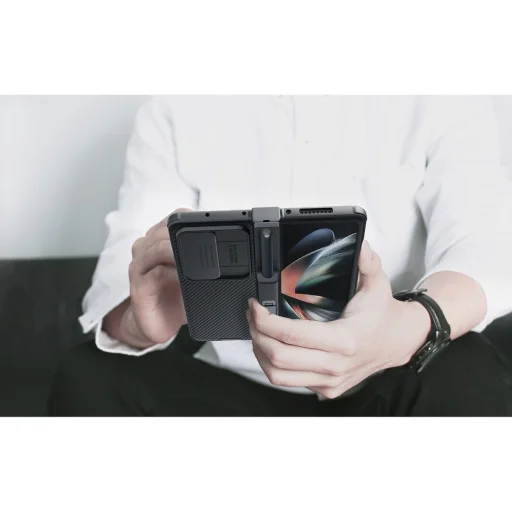 Samsung Galaxy Z Fold 4 Nillkin CamShield Pro tok fekete (S Pent nem tartalmaz) - 2