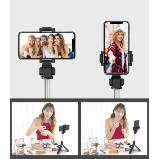 Tech-Protect L02S tripod selfie bot fekete - 5