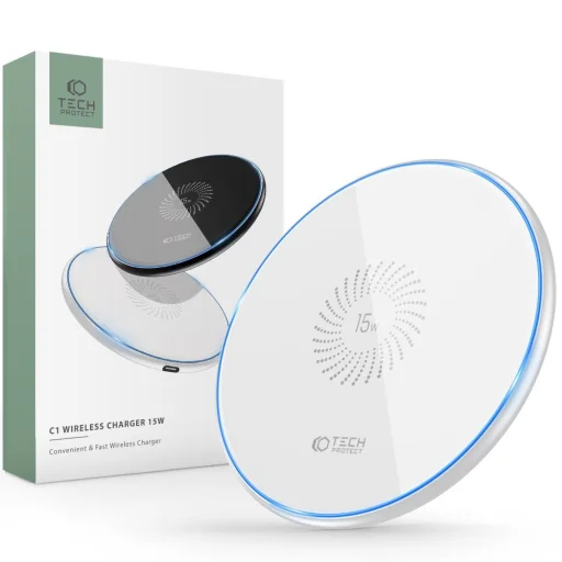 Tech-Protect QI15W-C1 vezeték nélküli töltő 15W fehér - 2