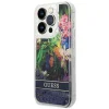 iPhone 14 Pro Guess Liquid Glitter Flower csillámos tok kék (GUHCP14LLFLSB) thumbnail