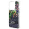 iPhone 14 Pro Guess Liquid Glitter Flower csillámos tok kék (GUHCP14LLFLSB) thumbnail