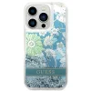 iPhone 14 Pro Guess Liquid Glitter Flower csillámos tok zöld (GUHCP14LLFLSN) thumbnail
