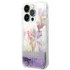 iPhone 14 Pro Guess Liquid Glitter Flower csillámos tok lila (GUHCP14LLFLSU) thumbnail