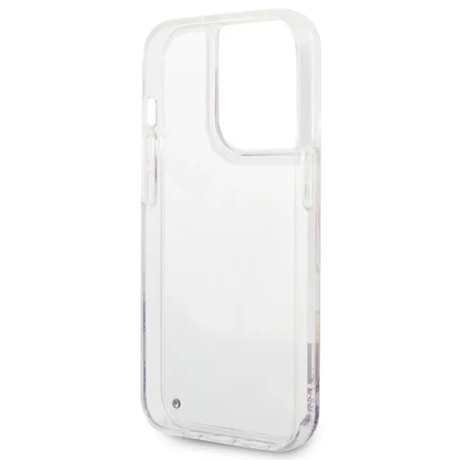 iPhone 14 Pro Guess Liquid Glitter Flower csillámos tok lila (GUHCP14LLFLSU) - 8