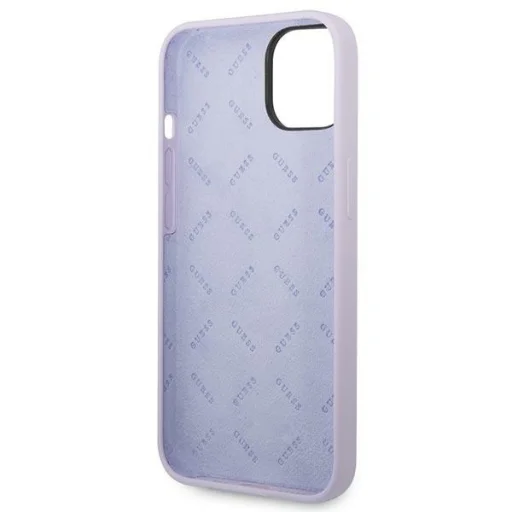 iPhone 14 Guess Silicone Vintage tok lila arany logóval (GUHCP14SSLSMU) - 7