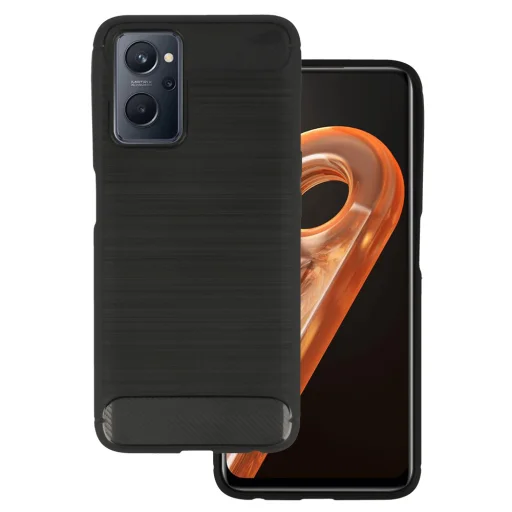 Realme 9i Carbon szénszál mintájú TPU tok fekete - 1