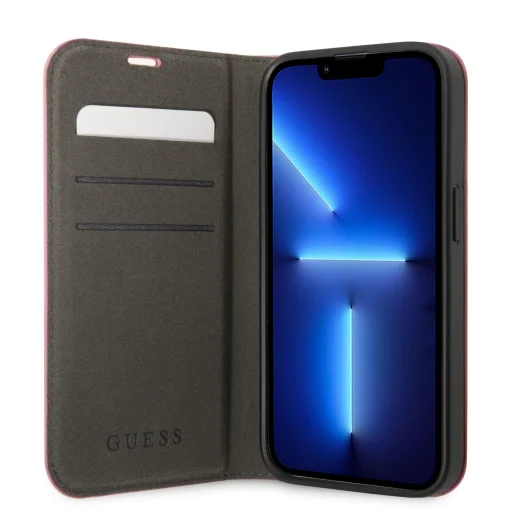 iPhone 14 Guess PU Croco fliptok rózsaszín (GUBKP14SHGCRHP) - 7