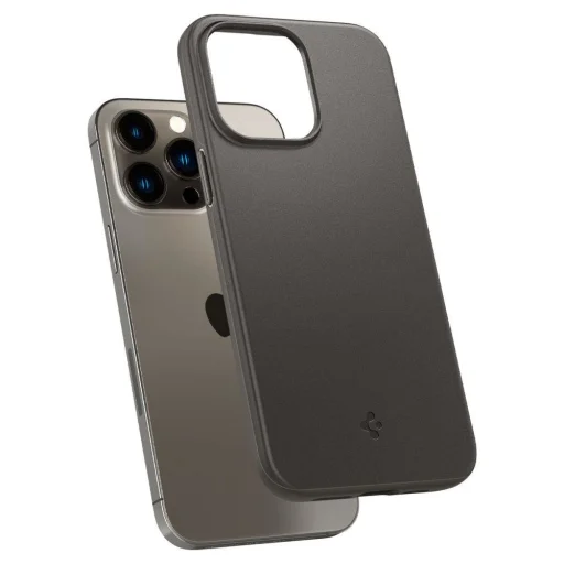 iPhone 14 Pro Spigen Thin Fit ultravékony tok Gunmetal szürke (ACS04782) - 6