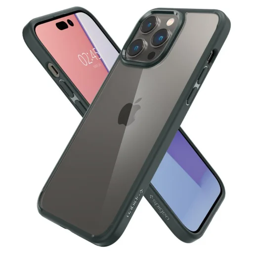 iPhone 14 Pro Max Spigen Ultra Hybrid tok Abyss zöld (ACS04821) - 4
