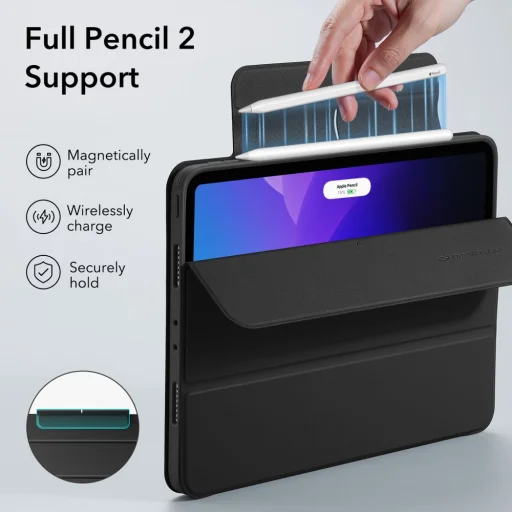 iPad Pro 11 2021/2022 ESR Rebound Hybrid tok fekete - 2