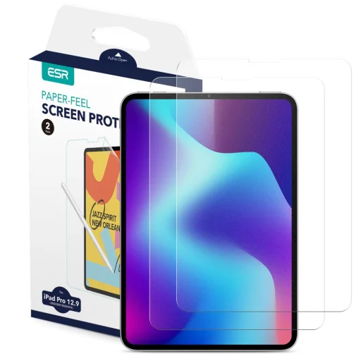 iPad Pro 12.9 2020/2021/2022 Esr Paper Feel PET kijelzővédő fólia 2db - 1