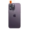 iPhone 14 Pro/14 Pro Max / 15 Pro / 15 Pro Max / 16 Pro / 16 Pro Max / 17 Pro / 17 Pro Max Spigen Optik.TR 2x kameralencsevédő 9H üveg fekete keretes (AGL05205) - 5