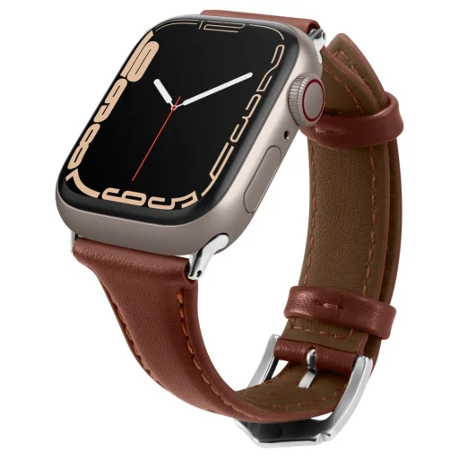 Apple Watch 4/5/6/7/8/SE (40/41 mm) Spigen Cyrill Kajuk óraszíj mogyoróbarna - 10