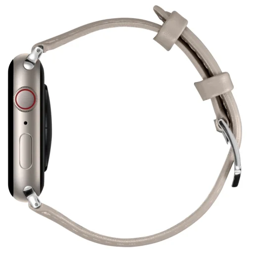 Apple Watch 4/5/6/7/8/9/10/ SE (38/40/41 mm) Spigen Cyrill Kajuk óraszíj krém szín - 3