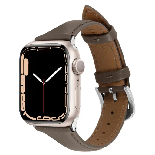 Apple Watch 4/5/6/7/8/SE (40/41 mm) Spigen Cyrill Kajuk óraszíj khaki szín - 2