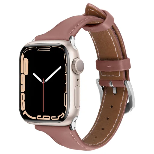 Apple Watch 4/5/6/7/8/9/10/SE (38/40/41 mm) Spigen Cyrill Kajuk óraszíj rózsaszín - 7