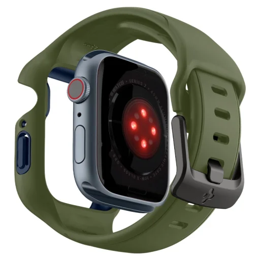 Apple Watch 7/8 (45 mm) Spigen Liquid Air ”Pro” óraszíj zöld (ACS04408) - 9