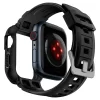 Apple Watch 4 / 5 / 6 / 7 / 8 / SE (40 / 41 mm) Spigen Rugged Armor Pro szíj és tok fekete thumbnail
