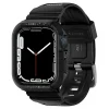 Apple Watch 4 / 5 / 6 / 7 / 8 / SE (40 / 41 mm) Spigen Rugged Armor Pro szíj és tok fekete thumbnail