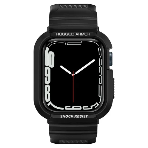 Apple Watch 4 / 5 / 6 / 7 / 8 / SE (40 / 41 mm) Spigen Rugged Armor Pro szíj és tok fekete - 5