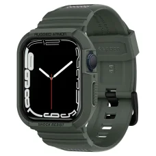 Apple Watch 4/5/6/7/8/SE (42/44/45mm) Spigen Rugged Armor Pro remienok a puzdro Military Green